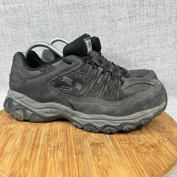 Skechers Cankton Steel Toe Sneakers Shoes Men\'s 9 W Leather Work main image 9